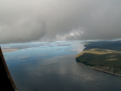 Правый берег Лены к северу от острова Тит-Ары